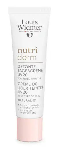 De Online Drogist Louis Widmer Nutriderm Getinte Dagcrème UV 20 Naturel 01 Zonder Parfum aanbieding