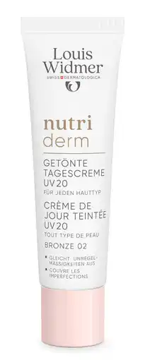 De Online Drogist Louis Widmer Nutriderm Getinte Dagcrème UV 20 Bronze 02 Licht Geparfumeerd aanbieding