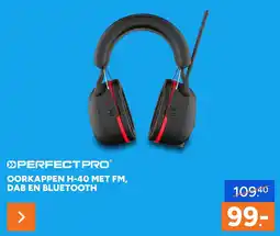 BOUWMAAT Perfectpro oorkappen h-40 met fm, dab en bluetooth aanbieding