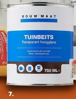 BOUWMAAT Bouwmaat Tuinbeits Transparent met UV Filter Mahoni aanbieding