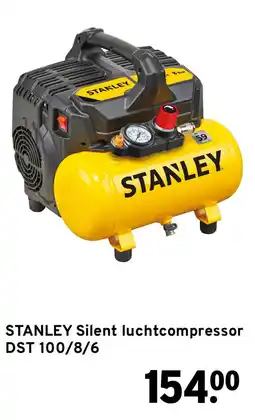 GAMMA STANLEY Silent luchtcompressor DST 100/8/6 aanbieding