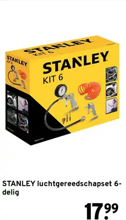 GAMMA STANLEY luchtgereedschapset 6-delig aanbieding