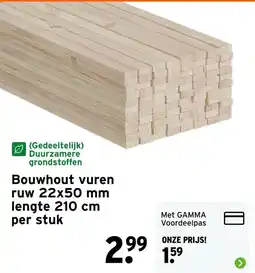 GAMMA Bouwhout vuren aanbieding