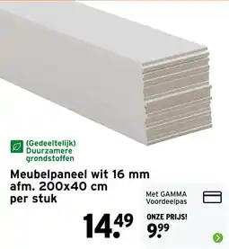 GAMMA Meubelpaneel wit aanbieding