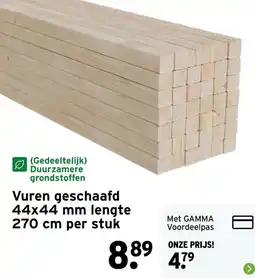 GAMMA Vuren geschaafd aanbieding