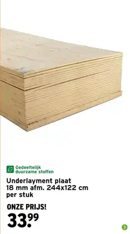 GAMMA Underlayment plaat aanbieding