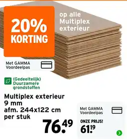 GAMMA Gamma multiplex exterieur aanbieding