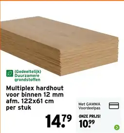 GAMMA Gamma multiplex hardhout aanbieding