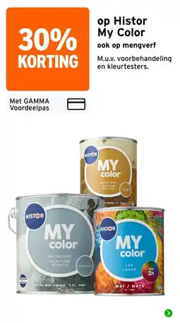 GAMMA Histor My Color aanbieding