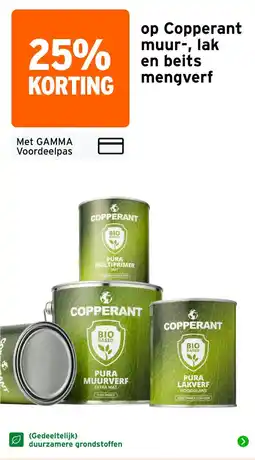 GAMMA Copperant Muur, Lak en Beits Mengverf aanbieding