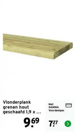 GAMMA Vlonderplank grenen hout geschaafd aanbieding