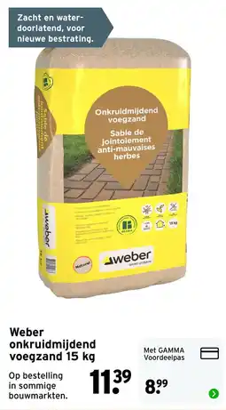 GAMMA Weber onkruidmijdend voegzand aanbieding