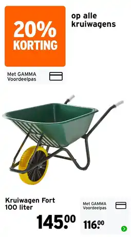 GAMMA Kruiwagen Fort aanbieding