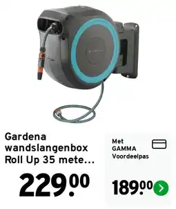 GAMMA Gardena wandslangenbox Roll Up 35 mete... aanbieding
