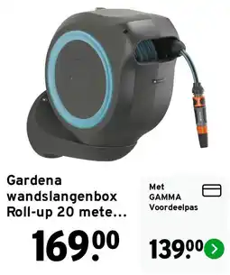 GAMMA Gardena wandslangenbox Roll-up 20 mete... aanbieding