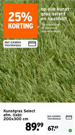 GAMMA Kunstgras Select aanbieding