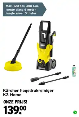 GAMMA Kärcher hogedrukreiniger K3 Home aanbieding