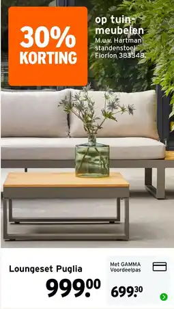 GAMMA Hartman loungeset puglia aanbieding
