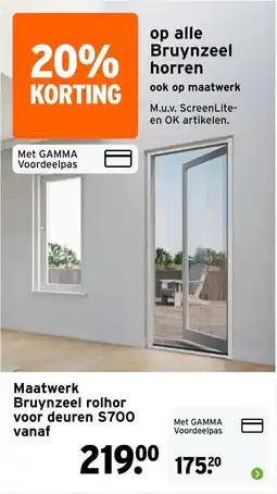 GAMMA Bruynzeel rolhor aanbieding