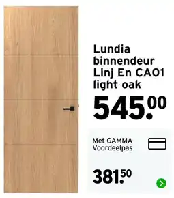 GAMMA Lundia Binnendeur Linj En CAO1 aanbieding