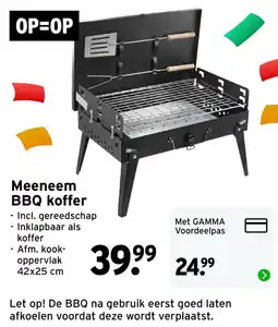 GAMMA Meeneem BBQ koffer aanbieding