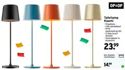 GAMMA OP=OP Tafellamp Kaami aanbieding