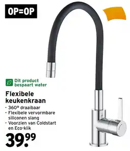 GAMMA OP=OP flexibele keukenkraan aanbieding