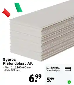 GAMMA Gyproc Plafondplaat AK aanbieding