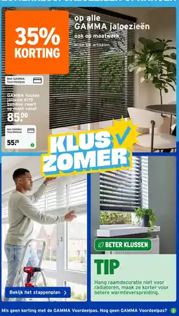 GAMMA Gamma Houten Jaloezie 6119 Bamboe aanbieding