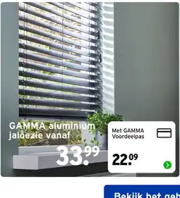 GAMMA GAMMA aluminium jaloezie aanbieding