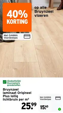 GAMMA Bruynzeel laminaat Origineel aanbieding