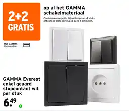 GAMMA Gamma Everest Enkel Geaard Stopcontact aanbieding