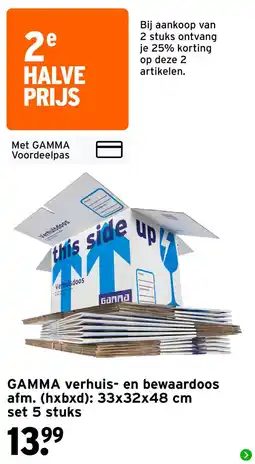 GAMMA Gamma verhuis- en bewaardoos aanbieding