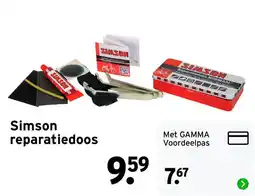 GAMMA Simson reparatiedoos aanbieding