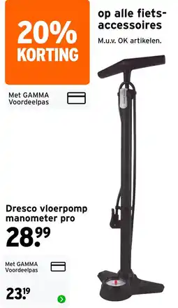 GAMMA Dresco vloerpomp manometer pro aanbieding