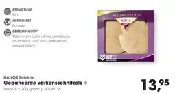 HANOS HANOS Gepaneerde varkensschnitzels aanbieding