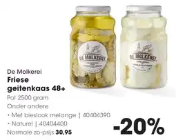 HANOS De Molkerei Friese geitenkaas 48+ aanbieding