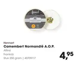 HANOS Hennart Camembert Normandië A.O.P. aanbieding