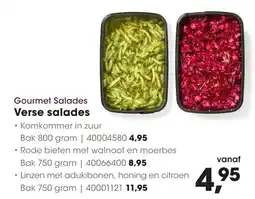 HANOS Gourmet Salades aanbieding