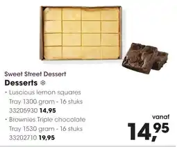 HANOS Sweet Street Dessert Luscious lemon squares aanbieding