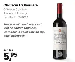 HANOS Château La Pierrière aanbieding