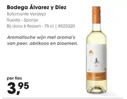 HANOS Bodega Álvarez y Díez Sotomonte Verdejo aanbieding