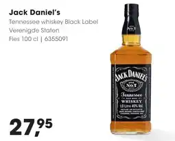 HANOS Jack Daniel's Tennessee whiskey Black Label aanbieding
