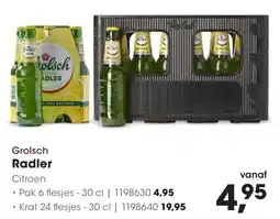 HANOS Grolsch Radler aanbieding