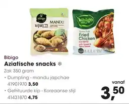 HANOS Bibigo Aziatische snacks aanbieding