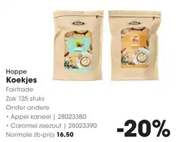 HANOS Hoppe Koekjes Fairtrade aanbieding