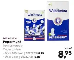 HANOS Wilhelmina Pepermunt aanbieding