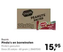 HANOS Duyvis Pinda's en borrelnoten aanbieding