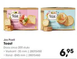 HANOS Jos Poell Toast aanbieding