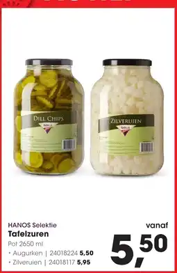 HANOS HANOS Selectie Tafelzuren aanbieding